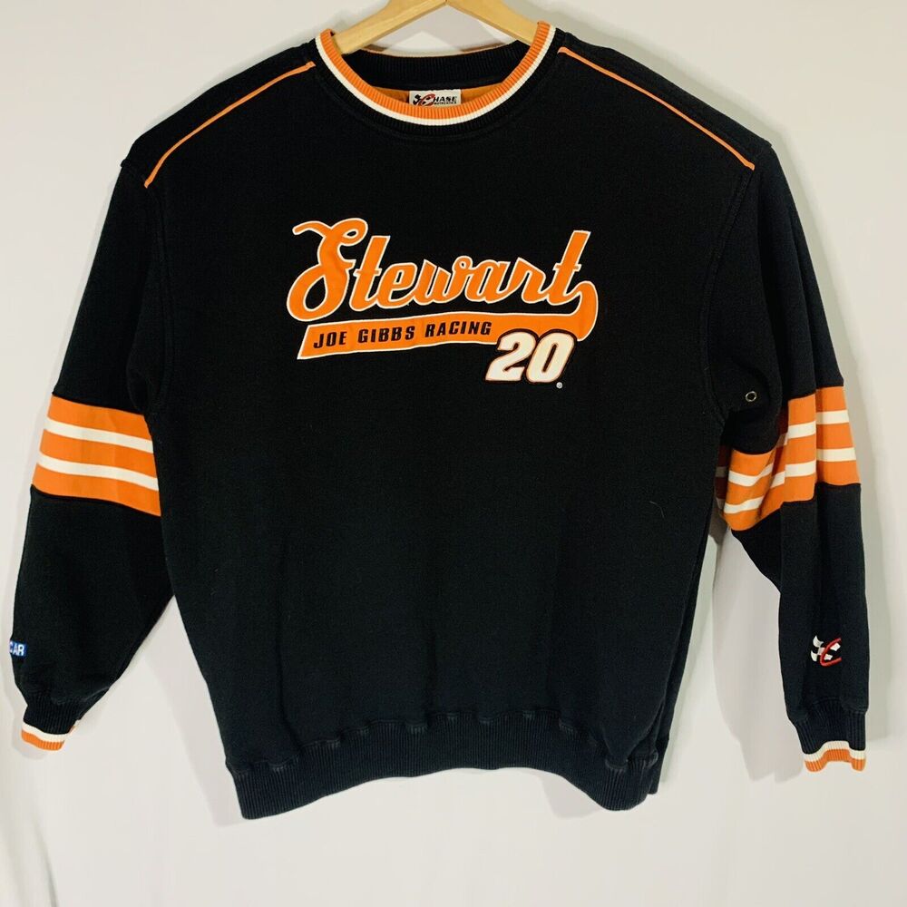 Vintage Tony Stewart Sweater Pullover Joe Gibbs Racing No. 20 NASCAR Size XL